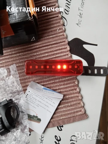 Велосипедни светлини, USB зареждащи се -5 режима , снимка 8 - Аксесоари за велосипеди - 51289617