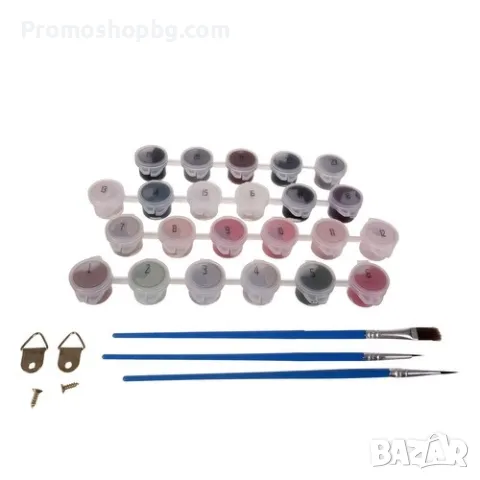 Рисуване по номера "Айфелова кула", 40х50 см,с Дървена рамка, снимка 2 - Ученически пособия, канцеларски материали - 48237666