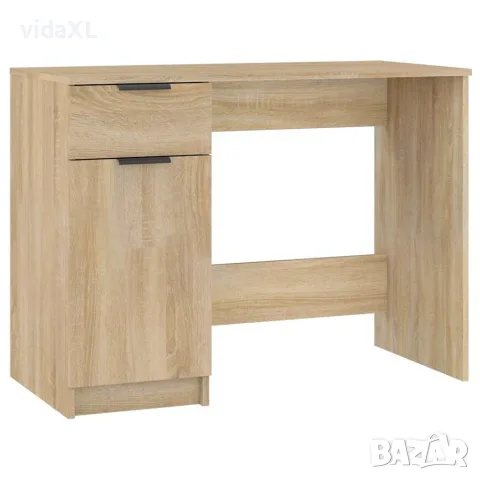 vidaXL Бюро, дъб сонома, 100x50x75 см, инженерно дърво