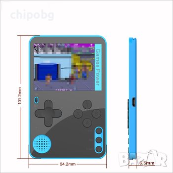 Преносима игрова конзола K10, 2.4", 500 Вградени игри, Черен, снимка 1