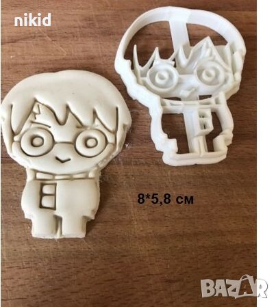 5 вида Хари Потър harry potter Лого пластмасов резец печат форма фондан тесто бисквитки , снимка 4 - Форми - 35495655