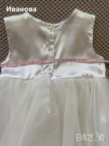 Бебешка официална рокля 9-12м, снимка 2 - Бебешки рокли - 35458916