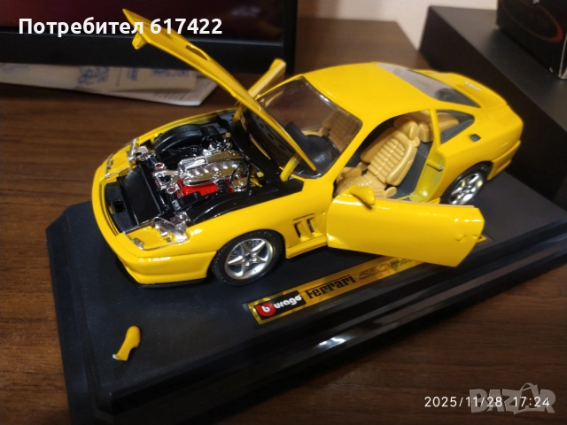 1:24 Метален модел на Ferrari 550 Maranello -Burago, снимка 9 - Колекции - 52576878