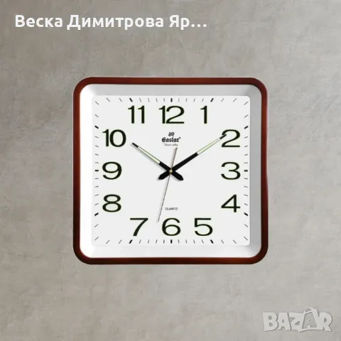 Часовник за стена със светещи цифри и безшумен ход / 280 мм х 290 мм;, снимка 4 - Други стоки за дома - 49909123