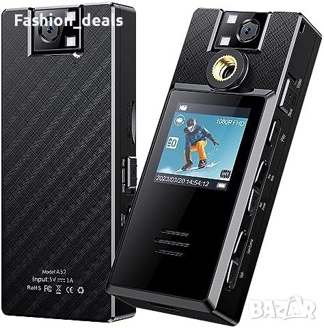 Нова 1080P HD мини камера преносима нощно виждане LCD дисплей Диктофон Рекордер, снимка 1