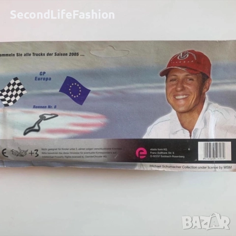 Михаел Шумахер, 7-кратен шампион във Формула 1, колекционерски камион, лимитирана серия Mercedes, снимка 3 - Колекции - 52503184