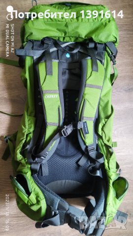 Osprey Aether 55 Garlic Mustard Green , снимка 4 - Раници - 39351837