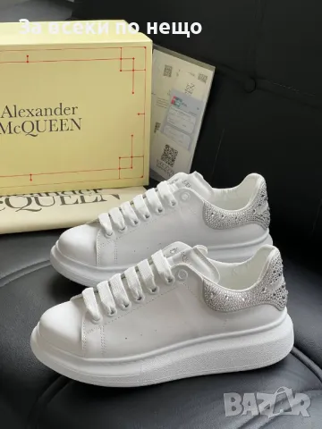 Alexander McQueen Дамски Маратонки С Кристали👟Дамски Спортни Обувки С Камъни - 6 цвята Код D1856, снимка 4 - Маратонки - 49149939