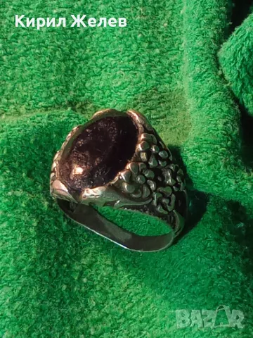 СТАРИНЕН ФЛОРАЛЕН БЕЛ ЕПОК СРЕБЪРЕН ПРЪСТЕН ЛАКИРАНО СРЕБРО ВИСОКА ПРОБА РЪЧНА ИЗРАБОТКА 49110, снимка 13 - Антикварни и старинни предмети - 49247739