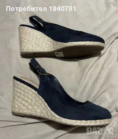 Сандали на платформа DUNE – тъмно сини, №40, снимка 2 - Сандали - 49398306