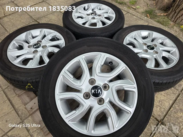 Лети джанти 14ки 4х100 Kia + летни гуми 175/65/14