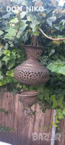 Голямо Бронзово кандило, снимка 5 - Антикварни и старинни предмети - 42710367