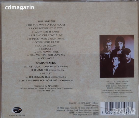 Компакт дискове CD Nazareth ‎– No Jive, снимка 2 - CD дискове - 32343116