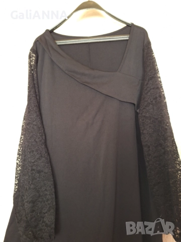 НОВА СТРАХОТНА РОКЛЯ РЪКАВИ ДАНТЕЛА 3XL-4XL, снимка 6 - Рокли - 51637458