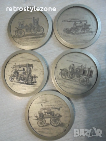 № 8539  Комплект от 5 броя стари малки пана  , снимка 5 - Други ценни предмети - 53939500