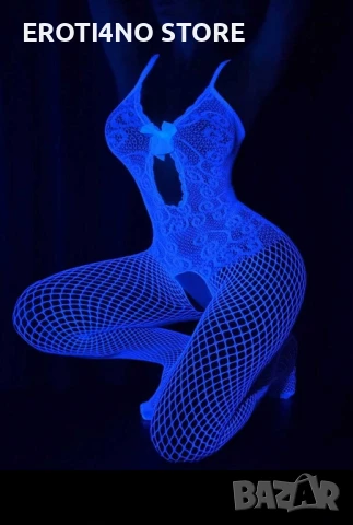 Секси еротичен светещ в тъмното гащеризон, снимка 3 - Бельо - 51430757