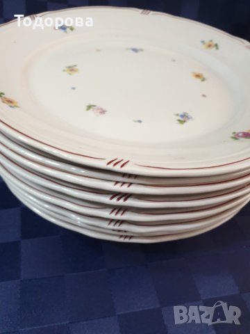 Български порцеланови чинии на стар производител , снимка 6 - Чинии - 42765612