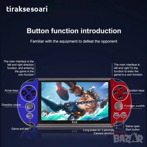 НОВА 6.5” Игрова конзола с 20 000 вградени игри, игра, конзола , снимка 4 - Други игри и конзоли - 37850352