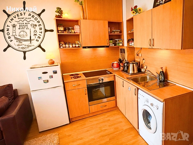 Без Комисионна | 65 кв.м | 66 000 € Свети Влас • Двустаен - Сътрудничим с Агенции и Посредници, снимка 7 - Апартаменти - 51861212