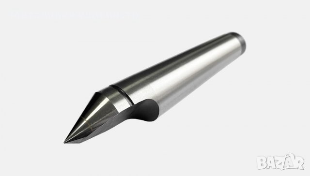 Упорен център скосен с твърдосплавна пластина, снимка 1