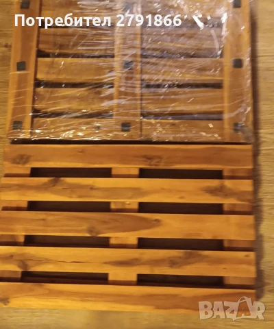 Декоративни мини палети естествено дърво 37x58 см. 10 броя нови, снимка 2 - Декорация за дома - 50596076