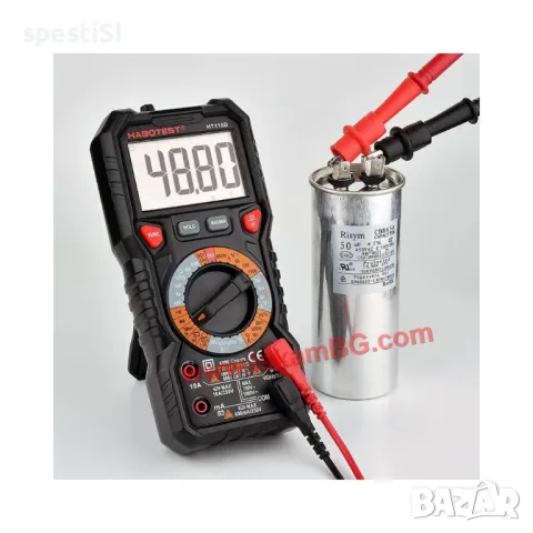 Дигитален мултицет Habotest HT118A ,LCD дисплей, черен, снимка 10 - Други инструменти - 49565526