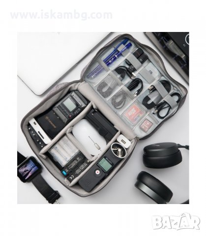 ДВУСЛОЙНА ЧАНТА ЗА ОРГАНИЗИРАНЕ НА ПЪТНИЧЕСКИ КАБЕЛИ - код 1338, снимка 2 - Други стоки за дома - 34016991