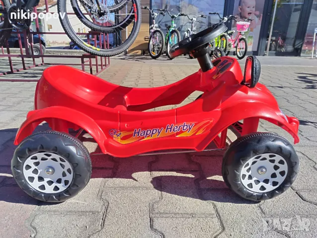 PILSAN Детска кола с педали HAPPY HERBY червен, снимка 1