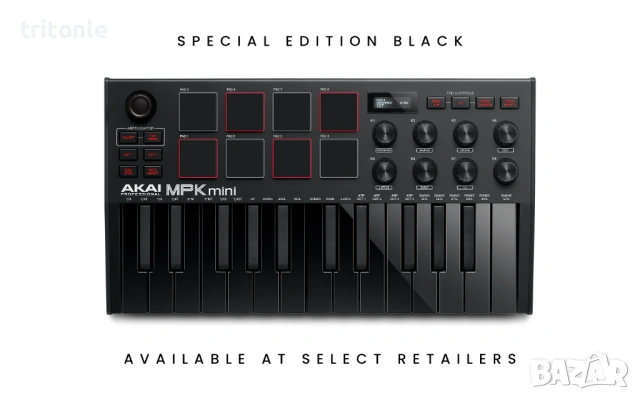 Akai MPK Mini MK3 Black Миди клавиатура , снимка 2 - Синтезатори - 53057109