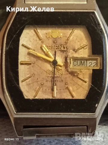 Оригинален колекционерски часовник ORIENT CRISTAL работи за ЦЕНИТЕЛИ 51557, снимка 3 - Мъжки - 52376540