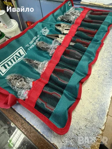 Комплект клещи Total 7 части, снимка 3 - Клещи - 47625689