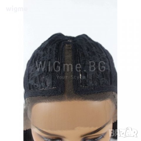 Дълга черна чуплива лейс фронт перука Линда, снимка 7 - Аксесоари за коса - 35626739