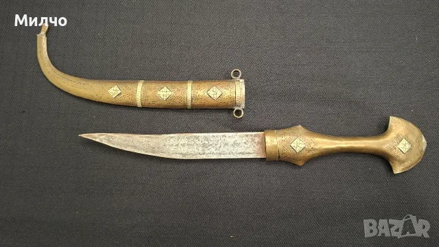 Сирийски Кинжал MAGDALI/MAJDALI JAMBIYA, снимка 4 - Антикварни и старинни предмети - 55824590