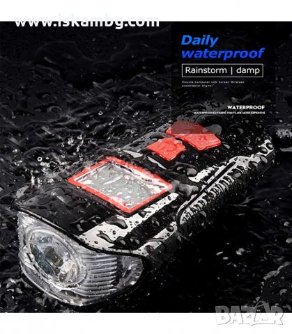 3В1 USB ПРЕЗАРЕЖДАЕМ, АКУМУЛАТОРЕН, ФАР ЗА КОЛЕЛО, КЛАКСОН, КИЛОМЕТРАЖ - код 3138, снимка 12 - Аксесоари за велосипеди - 33889639