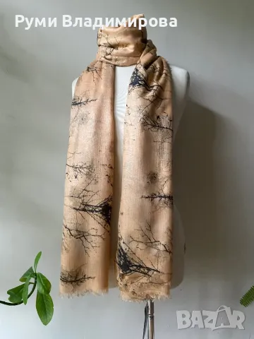 Бежов шал, Amust, от 100 % вискоза,  с етикет