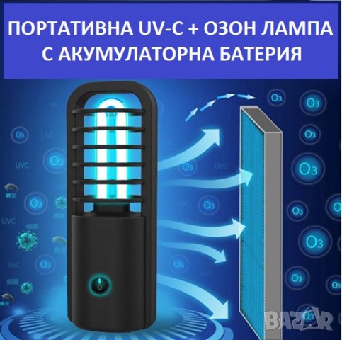 UV-C + ОЗОН АНТИВИРУСНА Лампа "ПОРТАТИВНА" - със 70% Намаление, снимка 4 - Други - 29974284