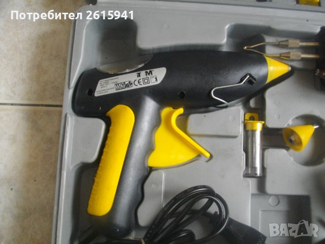 Нов 20 Части Немски Комплект Инструменти/Поялник/Пистолет Силикон-ТСМ/180W-Parkside-Ел.Поялник-Герм., снимка 9 - Поялници и запояване - 40654223