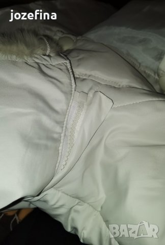 Бяло дълго зимно шушляково яке, снимка 9 - Якета - 42842125