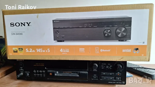 Ресийвър AV SONY STR-DH590, 5.2 канала, Hi-Res, 4K HDR, 3D, 5 x 145 W, усилвател, Bluetooth.Бартер, снимка 6 - Ресийвъри, усилватели, смесителни пултове - 56089545
