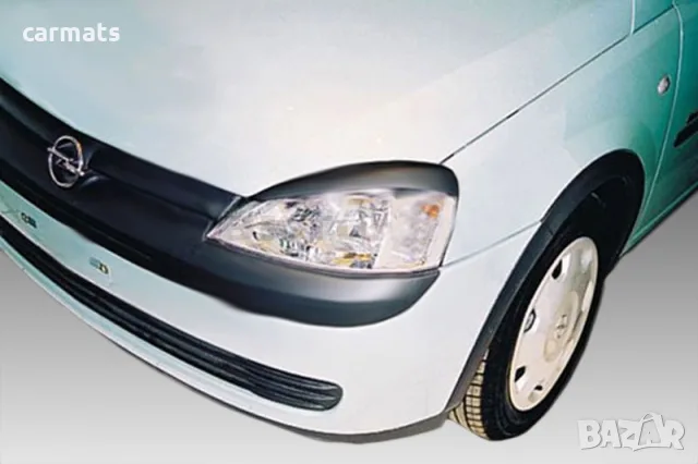 Вежди за фарове за Opel Corsa C (2000-2006) - EU - Черни