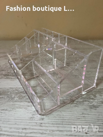 Прозрачна поставка за гримове и лакове на няколко етажа с разлимни по големина кутийки ❤️, снимка 3 - Други - 52333104