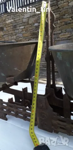 Стар кантар везна с комплект грамове, тежести без липси , снимка 11 - Антикварни и старинни предмети - 47524729