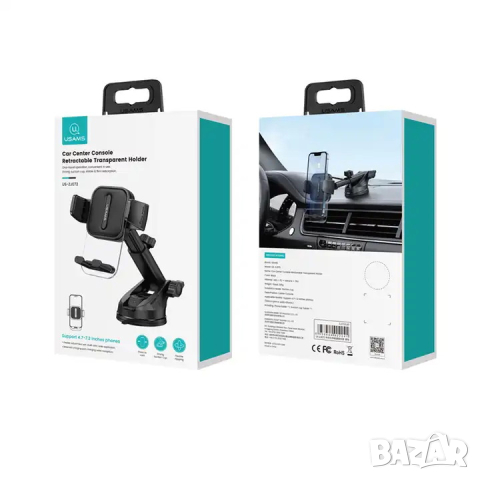 Стойка за телефон за автомобил USAMS Car, снимка 6 - Селфи стикове, аксесоари - 44518176