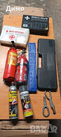 аптечка пожарогасител триъгълник кука резервна гума, снимка 4 - Части - 53157797