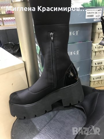 Ботуши с платформа, снимка 8 - Дамски ботуши - 34217490