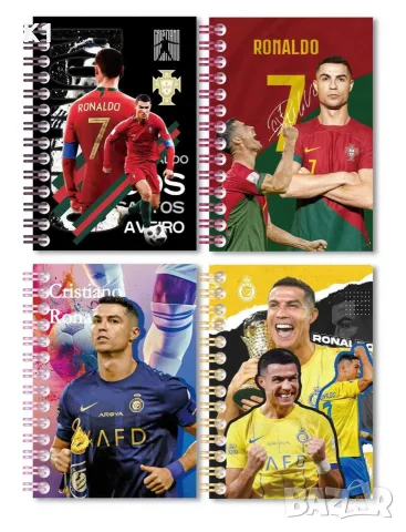 Тефтер Лионел Меси/Роналдо, тетрадка Lionel Messi/Ronaldo, снимка 2 - Фигурки - 55802634