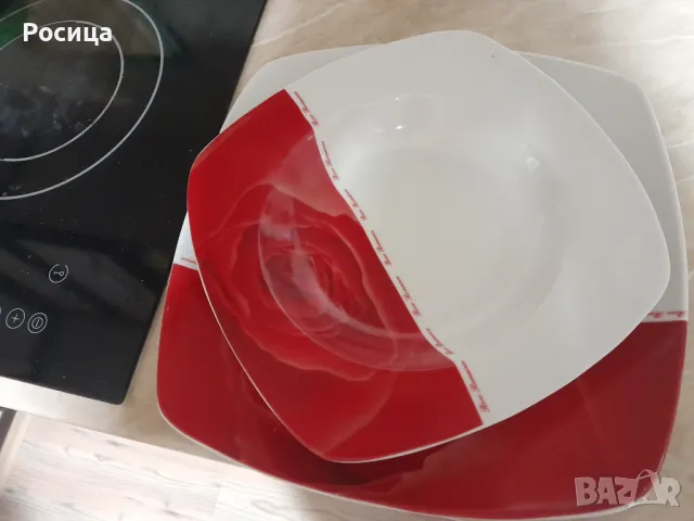 Порцеланов сервиз за хранене- комплект чинии, снимка 1