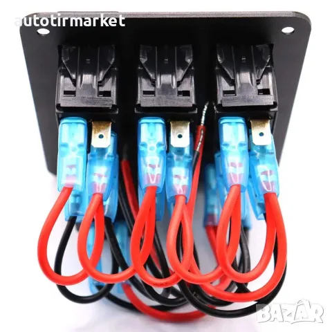 Панел за вграждане с 3 бутона + 2 USB + Запалка – NA584, снимка 5 - Аксесоари и консумативи - 56054273