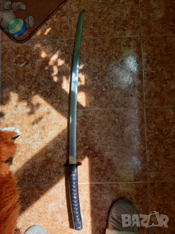 Katana 1095 стомана Rurouni Kenshin,истински хамон, снимка 6 - Бойно оръжие - 36390923