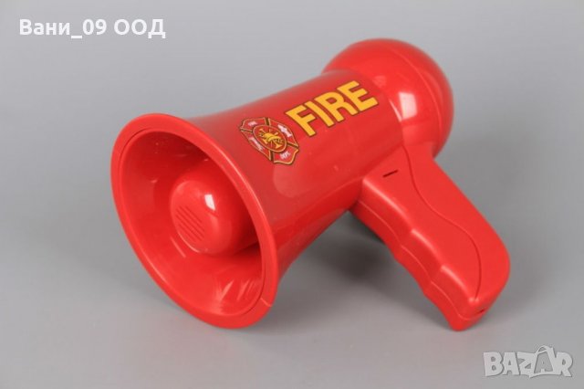 Мегафон с реален микрофон-полицейски или пожарникарски, снимка 5 - Музикални играчки - 35333060